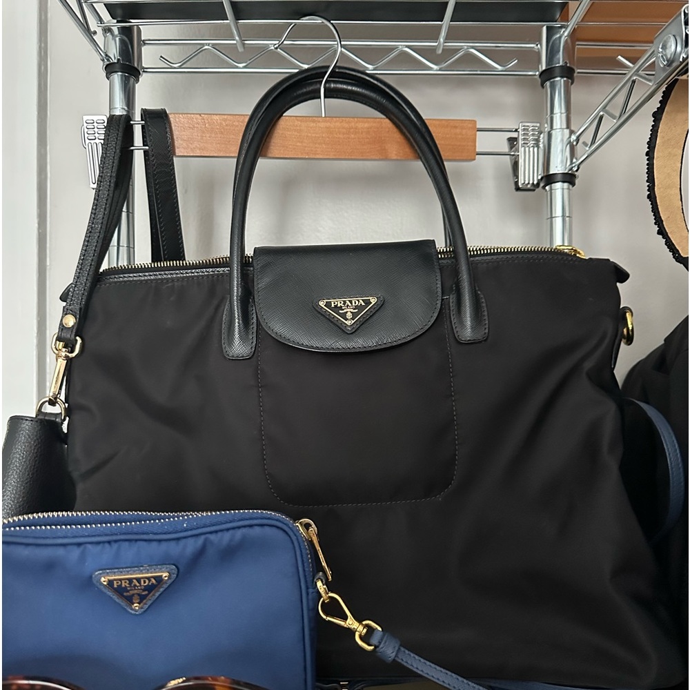 PRADA tessuto saffiano nylon bag